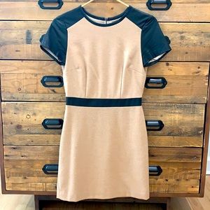 Leather & Wool Club Monaco Mini Dress